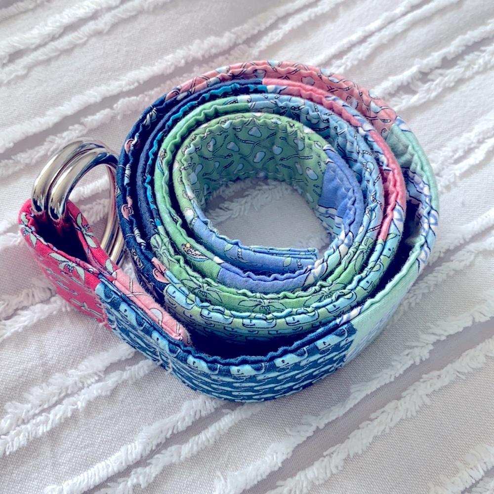 Mixed summer print canvas belt